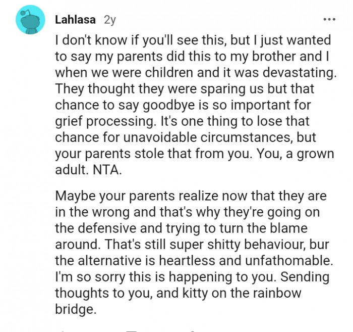 Saying good-bye is so important for grief processing