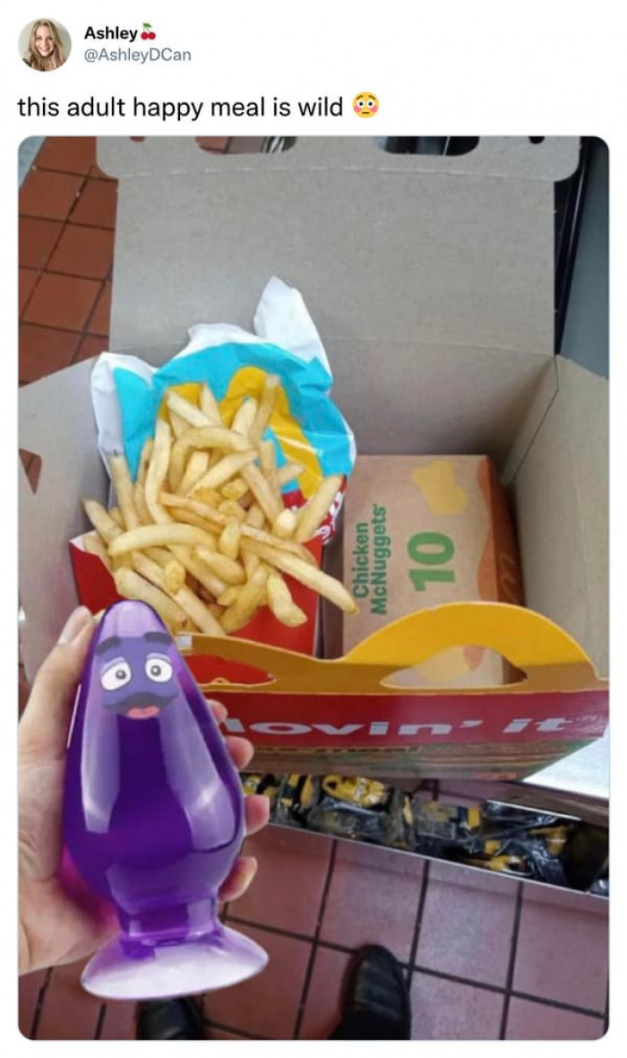 16. Here we go with this infamous toy that they were supposedly giving out with the adult happy meals.