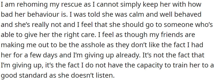 The OP has offered the following explanation for why they think they might be the a-hole: