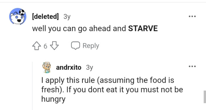 They can go ahead and starve