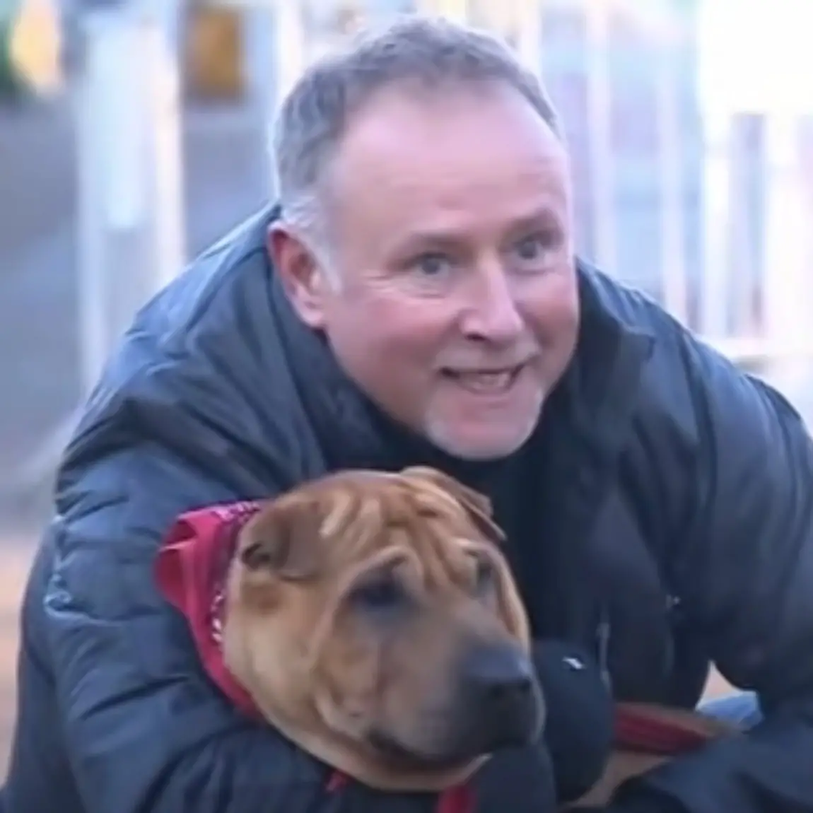 He ended up settling down for good right next to Ian Russell, a 52-year-old hydraulic engineer.