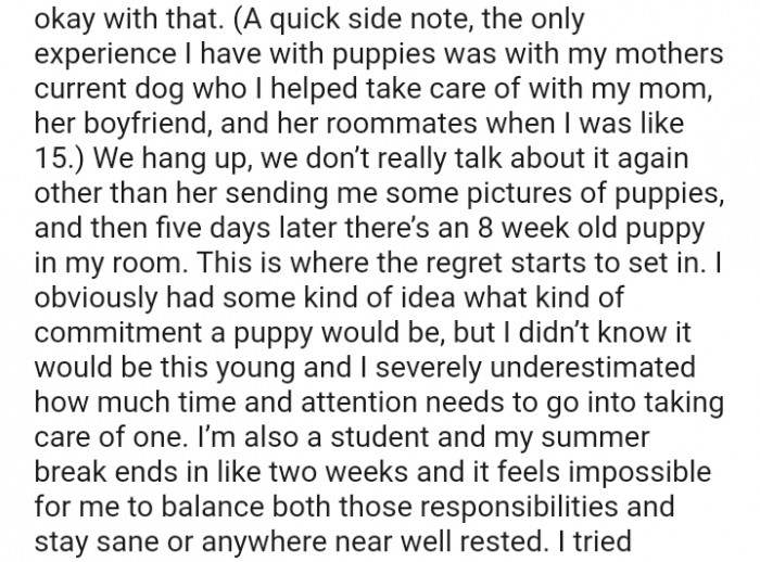 We Don't Really Talk About It Again