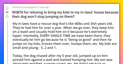 Grandma Refuses To Train Her Energetic 40-Lbs Rescue Dog Even After Her Grandchildren Screamed In Terror When He Chased Them