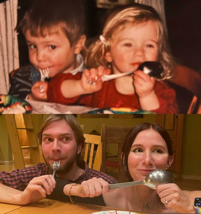 43. We Reenacted a Childhood Picture: From Blue's Clues Birthday Bash to a Thanksgiving Gathering 20 Years Later!