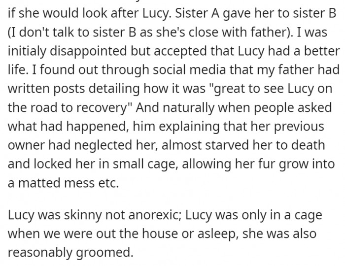 And when OP finally decided to do the right thing, his actions were turned against him by his father