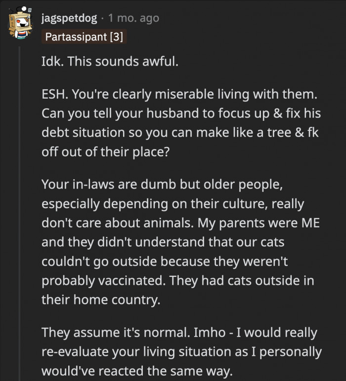 OP should talk to her husband, and at the same time, there might be a big misunderstanding with her in-laws pertaining to multiple issues