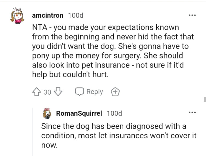 The OP did make his expectations known from the start