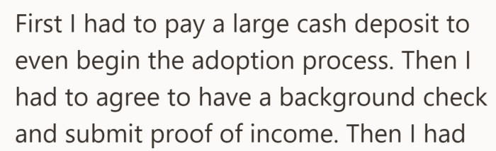 The requirements start stacking up, one step at a time.