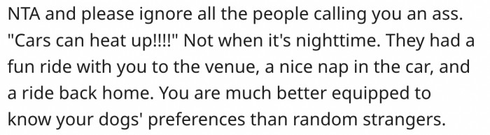 10. Her dogs had fun.