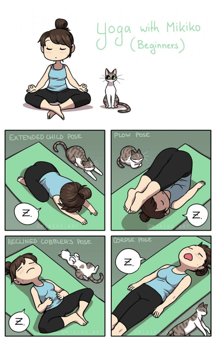 11. They say it should relax your body and mind, and nothing is more relaxing than transitioning your poses into a good old nap.