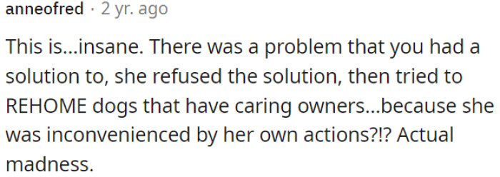 She Had a Solution to a Problem, but She Refused It