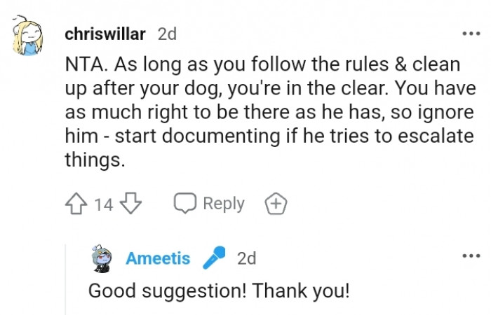 8. Start documenting if he tries to escalate things