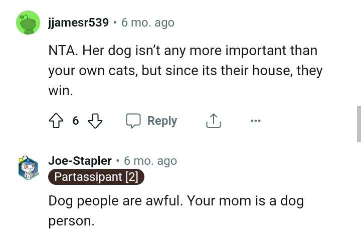 It's their house so they win