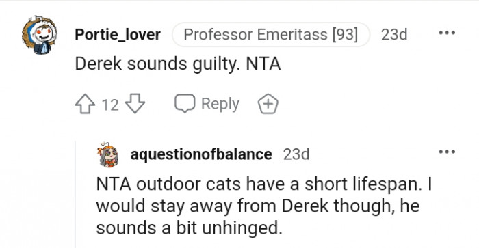 Outdoor cats have a short lifespan