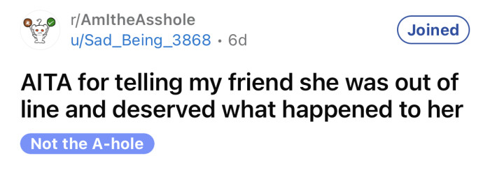 Redditor Asks If She's An A**hole For Telling Her Friend She Was Out Of ...