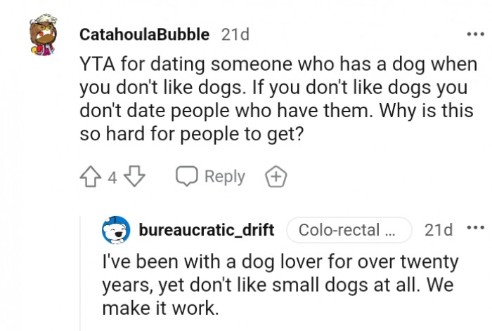 3. You don't date people that have what you hate