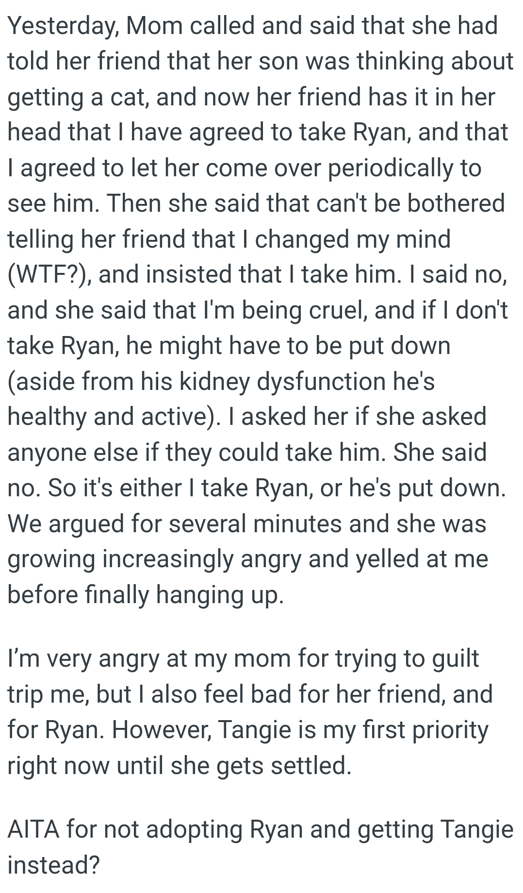 They argued for several minutes, and she was growing increasingly angry