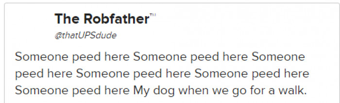 16. Just going for a walk: