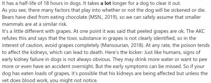 People and dogs are set up differently.