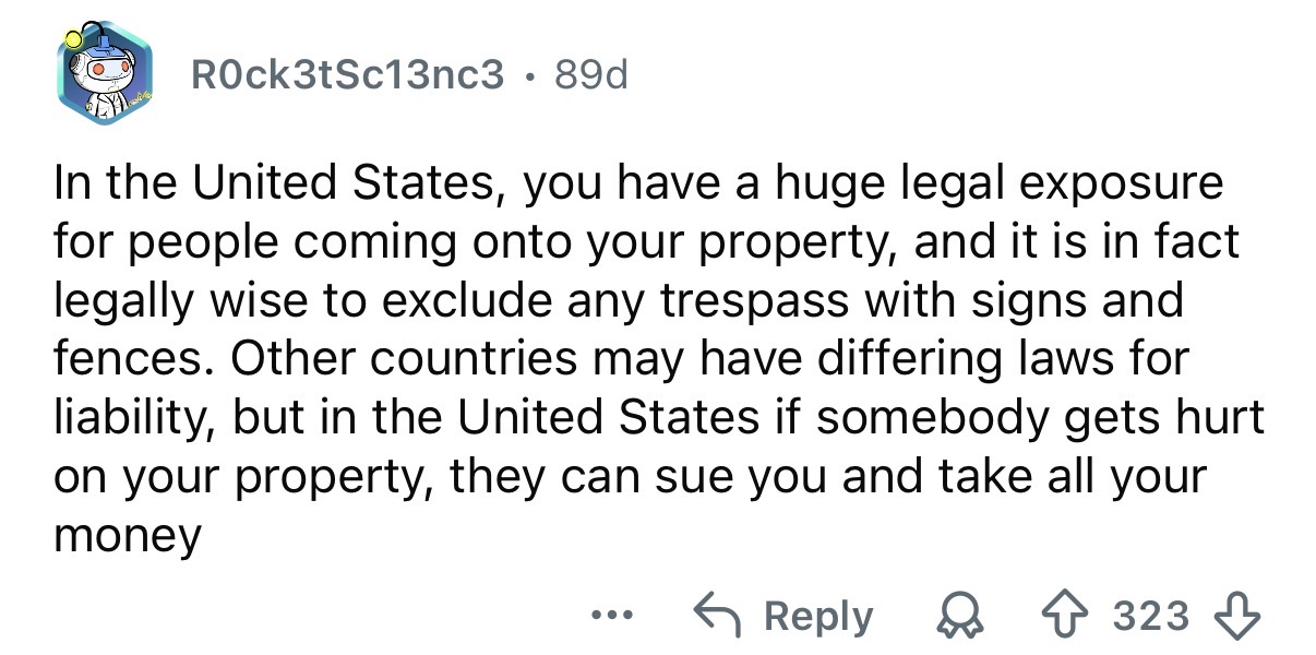 “They can sue you and take all your money.”