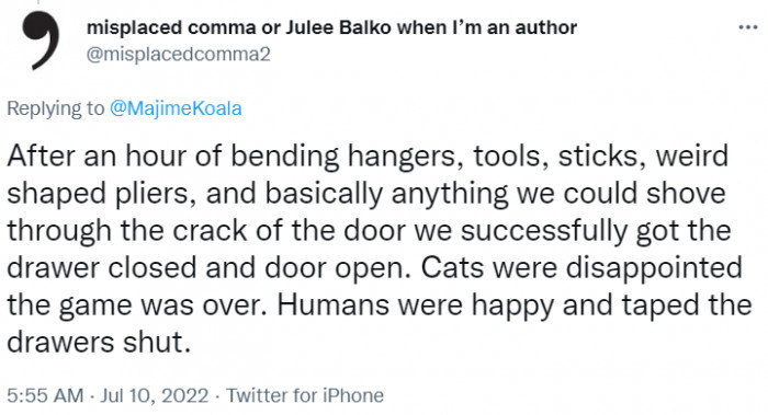 And the original poster obliged with a response