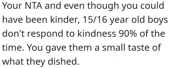 Indeed. They deserved it.