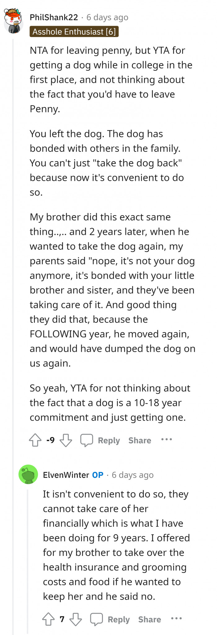 this-woman-s-brother-calls-her-an-a-hole-for-taking-her-dog-when-she