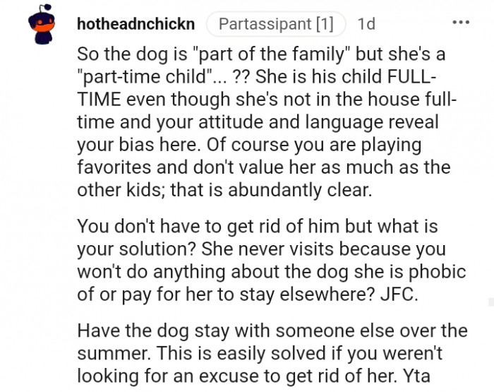 8. You don't value her as much