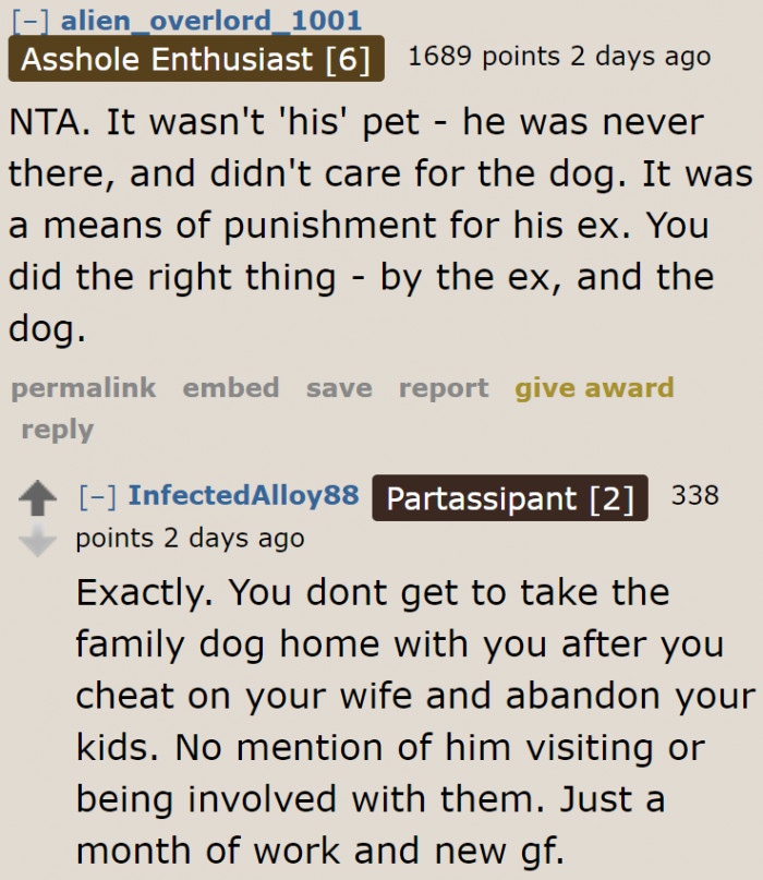 It's not his pet because he's not caring for it.