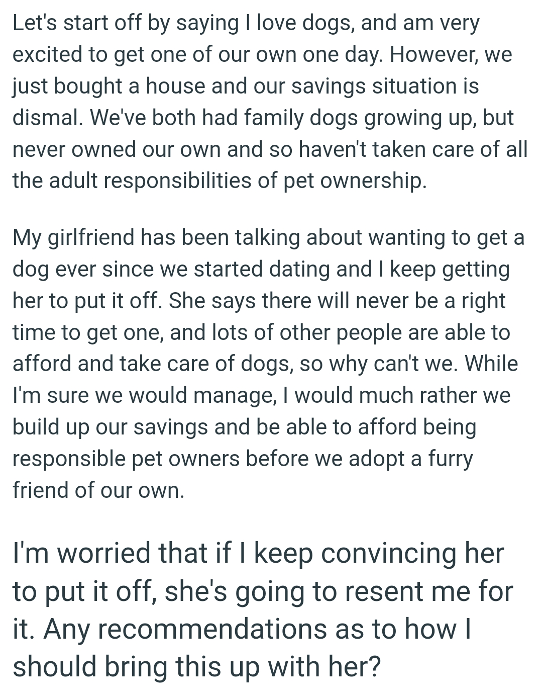 Being able to afford being a responsible pet owners before they adopt