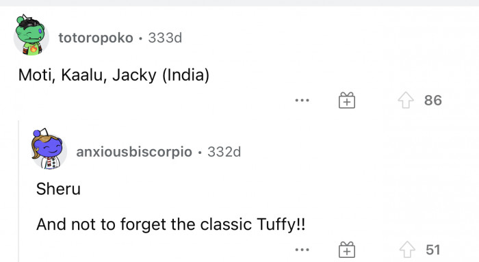 These names are quite uncommon, and they're pretty cool common names in India.