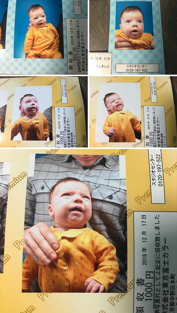 19. “Attempted to take baby passport photos…”