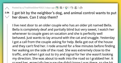 Lady Seeks Advice After Animal Control Took Her Neighbor’s Blind and Deaf Dog for Biting Her