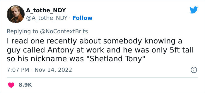 1. From Anthony to Shetland Tony