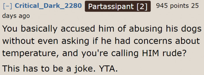 The OP's the one who started it.