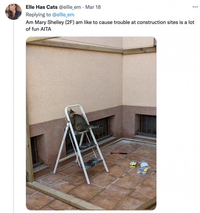 Mary Shelley’s only dream is to build her own house, starting with making chaos on the construction site