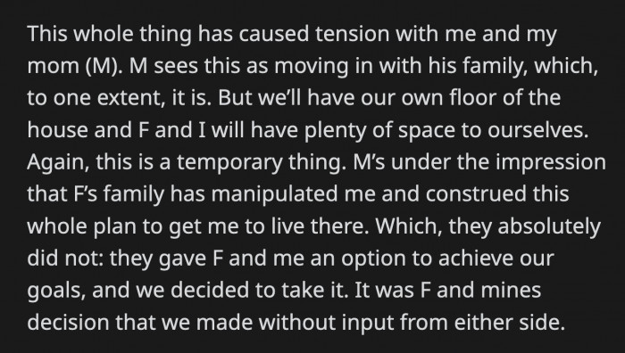 OP understands that, and she sympathizes with her mom, but the young dog truly belongs to her