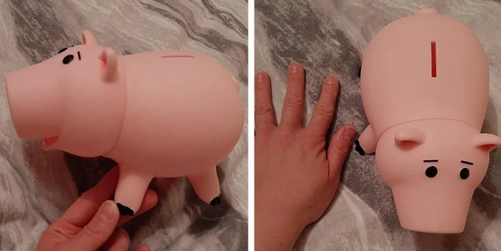10. Inspired by Hamm from Toy Story, this adorable piggy bank is the perfect gift for kids, encouraging them to save their pocket money. Unlike traditional piggy banks, there's no need to break it to retrieve the coins. Simply remove the head or twist the bottom cap to access the savings inside!