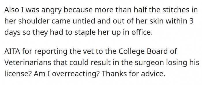 But the Redditor couldn't tolerate this 