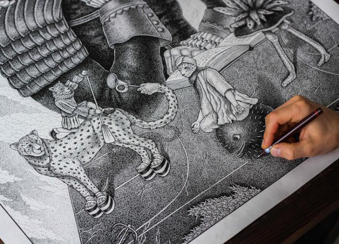 Millions of tiny dots