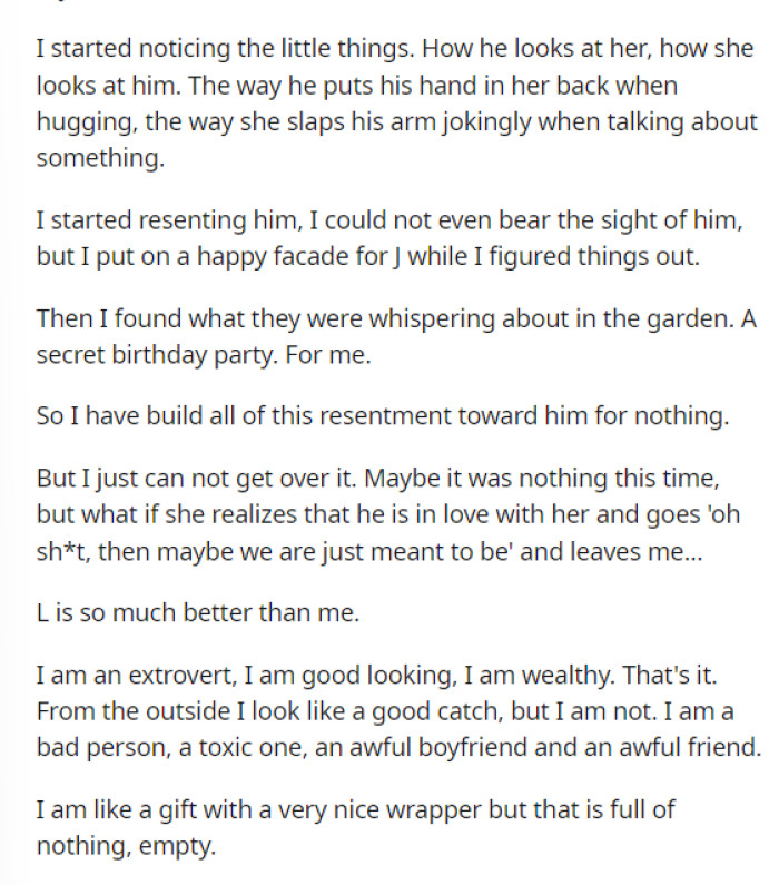 Man Is Afraid That His Girlfriend Will Leave Him For His Best Friend Man Is Afraid That His Girlfriend Will Leave Him For His Best Friend