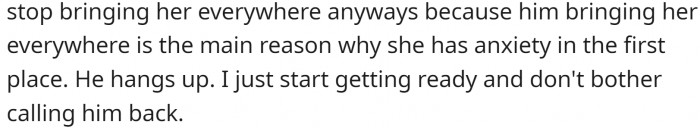 They had a fight over it