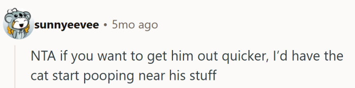 A little mischievous, but honestly, poetic justice has never smelled so fitting.