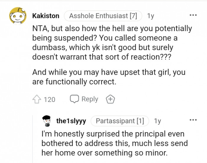 Calling someone names is not a good move