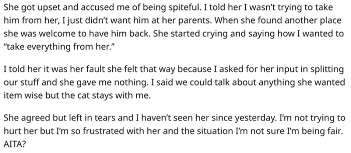 I'm not trying to hurt her, but I'm so frustrated