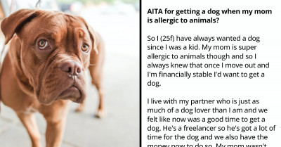 Woman Mulls Over Getting A Dog For Her Own Home When Her Mother Is Allergic To It