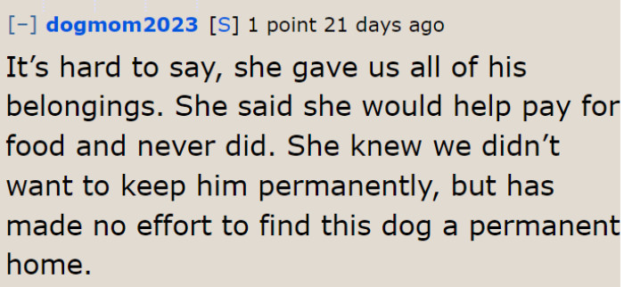 The OP really wants to help this dog, but she's taking a risk at the same time.
