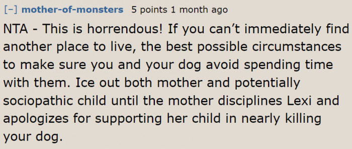 If only the OP can rely on other adults.