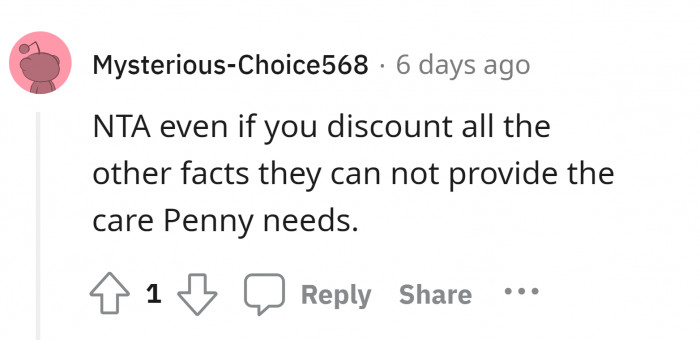 11. Penny's needs vs. their emotional attachment.