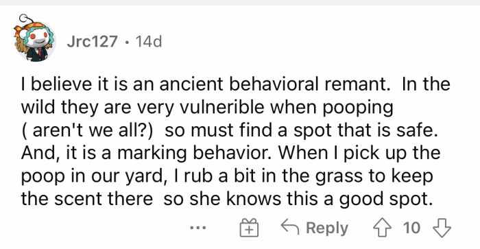 #12 They need to know where the good spot is.